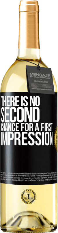 29,95 € Бесплатная доставка | Белое вино Издание WHITE Второго шанса для первого впечатления нет Черная метка. Настраиваемая этикетка Молодое вино Урожай 2023 Verdejo