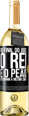 29,95 € Envio grátis | Vinho branco Edição WHITE No final do jogo, o rei e o peão retornam à mesma caixa Etiqueta Preta. Etiqueta personalizável Vinho jovem Colheita 2024 Verdejo