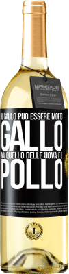 29,95 € Spedizione Gratuita | Vino bianco Edizione WHITE Il gallo può essere molto gallo, ma quello delle uova è il pollo Etichetta Nera. Etichetta personalizzabile Vino giovane Raccogliere 2023 Verdejo