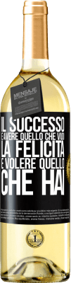 29,95 € Spedizione Gratuita | Vino bianco Edizione WHITE il successo è avere quello che vuoi. La felicità è volere quello che hai Etichetta Nera. Etichetta personalizzabile Vino giovane Raccogliere 2024 Verdejo