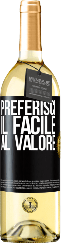 29,95 € Spedizione Gratuita | Vino bianco Edizione WHITE Preferisci il facile al valore Etichetta Nera. Etichetta personalizzabile Vino giovane Raccogliere 2024 Verdejo