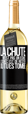 29,95 € Envoi gratuit | Vin blanc Édition WHITE La chute n'est pas un échec. L'échec est de rester où tu es tombé Étiquette Noire. Étiquette personnalisable Vin jeune Récolte 2024 Verdejo