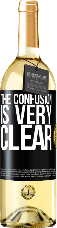 29,95 € Free Shipping | White Wine WHITE Edition The confusion is very clear Black Label. Customizable label Young wine Harvest 2025 Verdejo