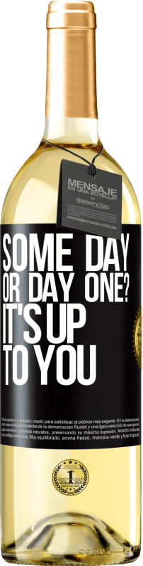 29,95 € Free Shipping | White Wine WHITE Edition some day, or day one? It's up to you Black Label. Customizable label Young wine Harvest 2024 Verdejo