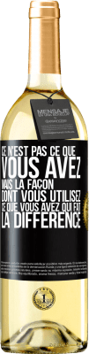 29,95 € Envoi gratuit | Vin blanc Édition WHITE Ce n'est pas ce que vous avez, mais la façon dont vous utilisez ce que vous avez qui fait la différence Étiquette Noire. Étiquette personnalisable Vin jeune Récolte 2025 Verdejo