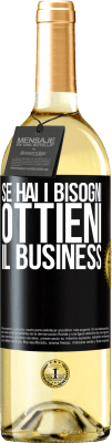 29,95 € Spedizione Gratuita | Vino bianco Edizione WHITE Se hai i bisogni, ottieni il business Etichetta Nera. Etichetta personalizzabile Vino giovane Raccogliere 2023 Verdejo