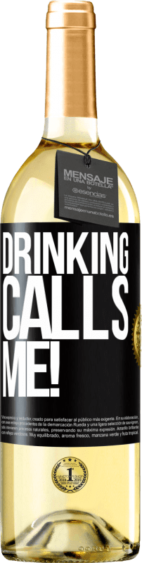 29,95 € Free Shipping | White Wine WHITE Edition drinking calls me! Black Label. Customizable label Young wine Harvest 2023 Verdejo