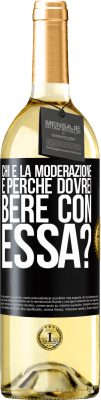 29,95 € Spedizione Gratuita | Vino bianco Edizione WHITE chi è la moderazione e perché dovrei bere con essa? Etichetta Nera. Etichetta personalizzabile Vino giovane Raccogliere 2023 Verdejo