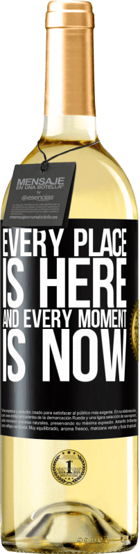 29,95 € Free Shipping | White Wine WHITE Edition Every place is here and every moment is now Black Label. Customizable label Young wine Harvest 2023 Verdejo