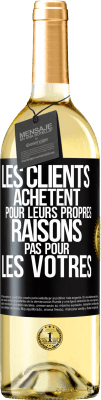 29,95 € Envoi gratuit | Vin blanc Édition WHITE Les clients achètent pour leurs propres raisons pas pour les vôtres Étiquette Noire. Étiquette personnalisable Vin jeune Récolte 2025 Verdejo