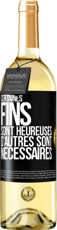 29,95 € Envoi gratuit | Vin blanc Édition WHITE Certaines fins sont heureuses. D'autres sont nécessaires Étiquette Noire. Étiquette personnalisable Vin jeune Récolte 2024 Verdejo