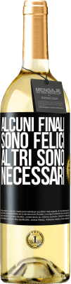 29,95 € Spedizione Gratuita | Vino bianco Edizione WHITE Alcuni finali sono felici. Altri sono necessari Etichetta Nera. Etichetta personalizzabile Vino giovane Raccogliere 2023 Verdejo