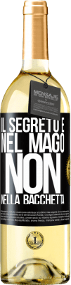 29,95 € Spedizione Gratuita | Vino bianco Edizione WHITE Il segreto è nel mago, non nella bacchetta Etichetta Nera. Etichetta personalizzabile Vino giovane Raccogliere 2023 Verdejo