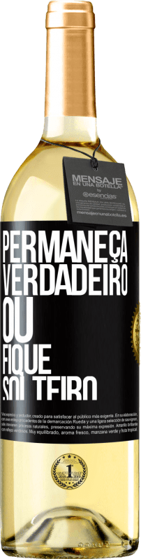 29,95 € Envio grátis | Vinho branco Edição WHITE Permaneça verdadeiro ou fique solteiro Etiqueta Preta. Etiqueta personalizável Vinho jovem Colheita 2024 Verdejo