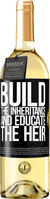 29,95 € Free Shipping | White Wine WHITE Edition Build the inheritance and educate the heir Black Label. Customizable label Young wine Harvest 2024 Verdejo