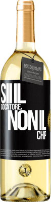 29,95 € Spedizione Gratuita | Vino bianco Edizione WHITE Sii il giocatore, non il chip Etichetta Nera. Etichetta personalizzabile Vino giovane Raccogliere 2023 Verdejo