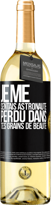 29,95 € Envoi gratuit | Vin blanc Édition WHITE Je me sentais astronaute, perdu dans tes grains de beauté Étiquette Noire. Étiquette personnalisable Vin jeune Récolte 2023 Verdejo