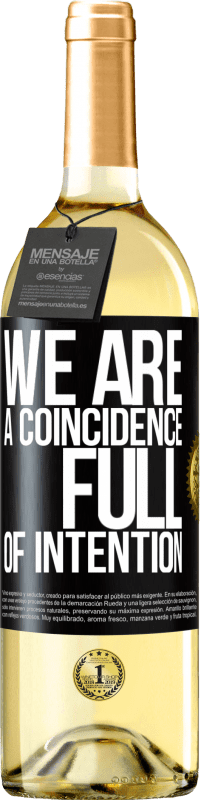 29,95 € 免费送货 | 白葡萄酒 WHITE版 我们是一个充满意向的巧合 黑标. 可自定义的标签 青年酒 收成 2025 Verdejo
