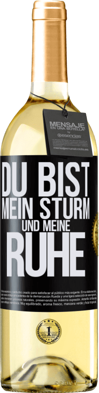 29,95 € Kostenloser Versand | Weißwein WHITE Ausgabe Du bist mein Sturm und meine Ruhe Schwarzes Etikett. Anpassbares Etikett Junger Wein Ernte 2024 Verdejo