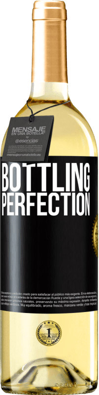 29,95 € Kostenloser Versand | Weißwein WHITE Ausgabe Bottling perfection Schwarzes Etikett. Anpassbares Etikett Junger Wein Ernte 2025 Verdejo
