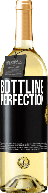 29,95 € Envio grátis | Vinho branco Edição WHITE Bottling perfection Etiqueta Preta. Etiqueta personalizável Vinho jovem Colheita 2023 Verdejo