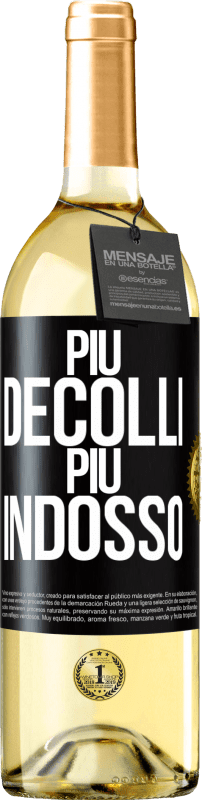 29,95 € Spedizione Gratuita | Vino bianco Edizione WHITE Più decolli, più indosso Etichetta Nera. Etichetta personalizzabile Vino giovane Raccogliere 2024 Verdejo