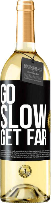 29,95 € Free Shipping | White Wine WHITE Edition Go slow. Get far Black Label. Customizable label Young wine Harvest 2024 Verdejo