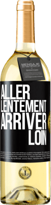 29,95 € Envoi gratuit | Vin blanc Édition WHITE Aller lentement. Arriver loin Étiquette Noire. Étiquette personnalisable Vin jeune Récolte 2023 Verdejo