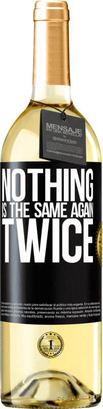 29,95 € Free Shipping | White Wine WHITE Edition Nothing is the same again twice Black Label. Customizable label Young wine Harvest 2023 Verdejo