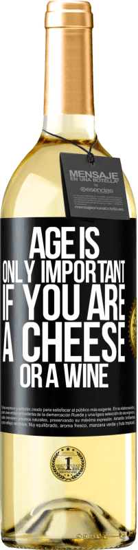 29,95 € Free Shipping | White Wine WHITE Edition Age is only important if you are a cheese or a wine Black Label. Customizable label Young wine Harvest 2025 Verdejo