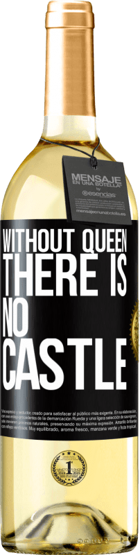 29,95 € Free Shipping | White Wine WHITE Edition Without queen, there is no castle Black Label. Customizable label Young wine Harvest 2022 Verdejo