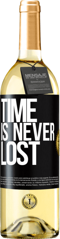 29,95 € Free Shipping | White Wine WHITE Edition Time is never lost Black Label. Customizable label Young wine Harvest 2024 Verdejo