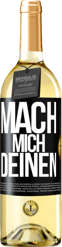 29,95 € Kostenloser Versand | Weißwein WHITE Ausgabe Mach mich Deinen Schwarzes Etikett. Anpassbares Etikett Junger Wein Ernte 2023 Verdejo