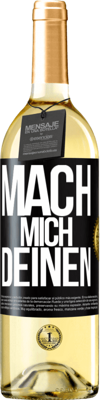 29,95 € Kostenloser Versand | Weißwein WHITE Ausgabe Mach mich Deinen Schwarzes Etikett. Anpassbares Etikett Junger Wein Ernte 2024 Verdejo