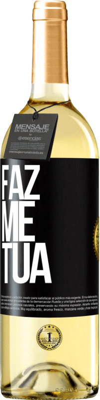 29,95 € Envio grátis | Vinho branco Edição WHITE Faz me tua Etiqueta Preta. Etiqueta personalizável Vinho jovem Colheita 2023 Verdejo