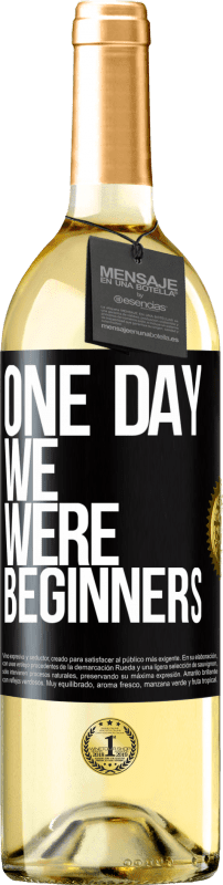 29,95 € Бесплатная доставка | Белое вино Издание WHITE Однажды мы были новичками Черная метка. Настраиваемая этикетка Молодое вино Урожай 2023 Verdejo