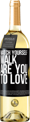 29,95 € Free Shipping | White Wine WHITE Edition Watch yourself walk. Are you to love Black Label. Customizable label Young wine Harvest 2023 Verdejo