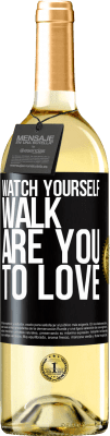 29,95 € Free Shipping | White Wine WHITE Edition Watch yourself walk. Are you to love Black Label. Customizable label Young wine Harvest 2024 Verdejo