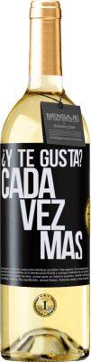 29,95 € Envío gratis | Vino Blanco Edición WHITE ¿Y te gusta? Cada vez más Etiqueta Negra. Etiqueta personalizable Vino joven Cosecha 2023 Verdejo