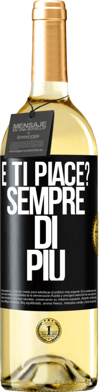 29,95 € Spedizione Gratuita | Vino bianco Edizione WHITE e ti piace? Sempre di più Etichetta Nera. Etichetta personalizzabile Vino giovane Raccogliere 2024 Verdejo