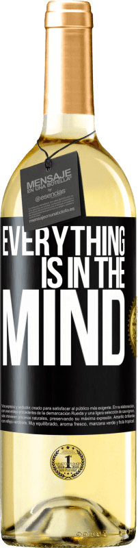 29,95 € Free Shipping | White Wine WHITE Edition Everything is in the mind Black Label. Customizable label Young wine Harvest 2025 Verdejo