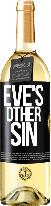 29,95 € Free Shipping | White Wine WHITE Edition Eve's other sin Black Label. Customizable label Young wine Harvest 2023 Verdejo