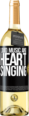 29,95 € Free Shipping | White Wine WHITE Edition The loud music and the heart singing Black Label. Customizable label Young wine Harvest 2024 Verdejo