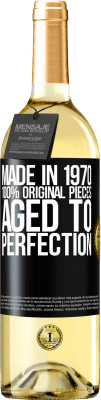 29,95 € 送料無料 | 白ワイン WHITEエディション 1970年製、100％オリジナルピース。Aged to perfection ブラックラベル. カスタマイズ可能なラベル 若いワイン 収穫 2024 Verdejo