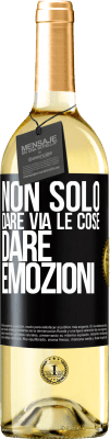 29,95 € Spedizione Gratuita | Vino bianco Edizione WHITE Non solo dare via le cose, dare emozioni Etichetta Nera. Etichetta personalizzabile Vino giovane Raccogliere 2023 Verdejo