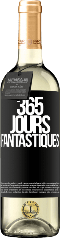 29,95 € Envoi gratuit | Vin blanc Édition WHITE 365 jours fantastiques Étiquette Noire. Étiquette personnalisable Vin jeune Récolte 2023 Verdejo