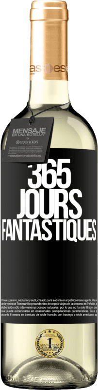 29,95 € Envoi gratuit | Vin blanc Édition WHITE 365 jours fantastiques Étiquette Noire. Étiquette personnalisable Vin jeune Récolte 2024 Verdejo