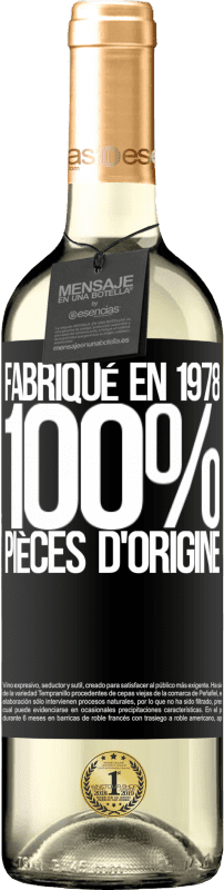 29,95 € Envoi gratuit | Vin blanc Édition WHITE Fabriqué en 1978. 100% pièces d'origine Étiquette Noire. Étiquette personnalisable Vin jeune Récolte 2023 Verdejo