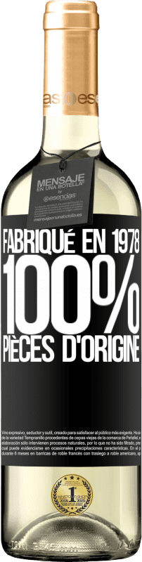 29,95 € Envoi gratuit | Vin blanc Édition WHITE Fabriqué en 1978. 100% pièces d'origine Étiquette Noire. Étiquette personnalisable Vin jeune Récolte 2024 Verdejo