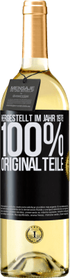 29,95 € Kostenloser Versand | Weißwein WHITE Ausgabe Hergestellt im Jahr 1978. 100% Originalteile Schwarzes Etikett. Anpassbares Etikett Junger Wein Ernte 2023 Verdejo